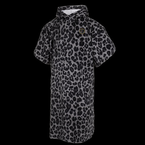 Mystic - Velor Poncho AOP - Black